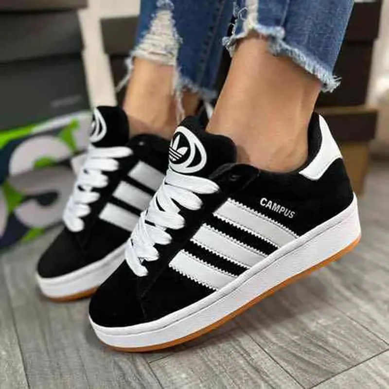 Trendy Adidas Campus Black Shoes For Men (SF116)