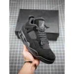 Trendy Air Jordan Retro 4 Black Cat Shoes For Men (SF119)