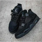 Trendy Air Jordan Retro 4 Black Cat Shoes For Men (SF119)