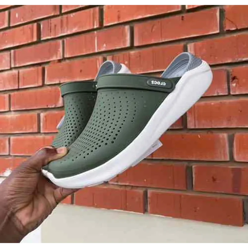 Trendy Crocs Lite Ride Olive Green Clogs For Men (SF147)