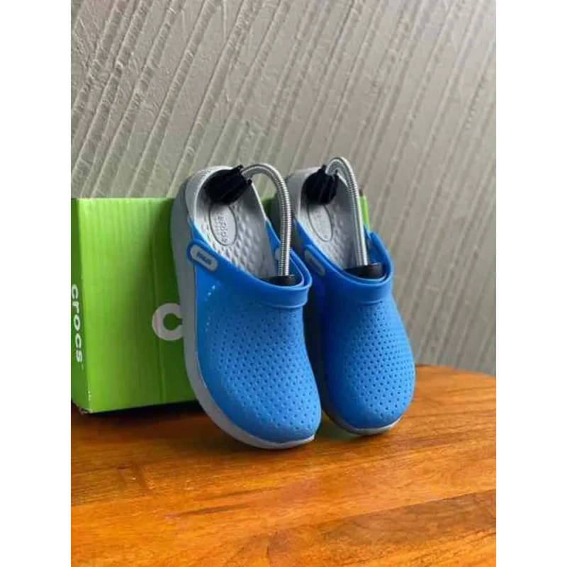 Trendy Crocs Lite Ride Navy Grey Shoes For Men (SF158)