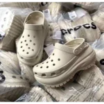 Premium Crocs Classic Mega Crush Beige For Men (BME09)