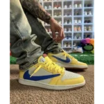 Premium Air Jordan Retro 1 Travis Scott Canary Shoes For Men (BME27)