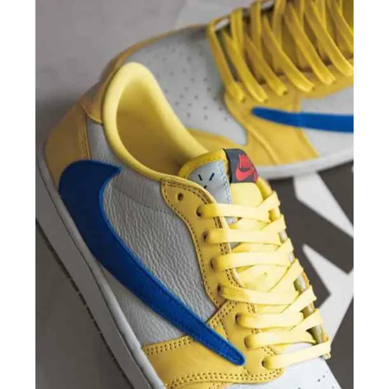 Premium Air Jordan Retro 1 Travis Scott Canary Shoes For Men (BME27)