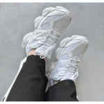 Premium New Balance Unisex 9060 Abzorb White Sneakers For Men (BME41)