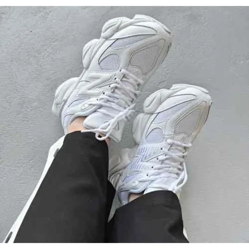 Premium New Balance Unisex 9060 Abzorb White Sneakers For Men (BME41)
