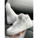 Premium Nike Air Force 1 Mid Long Leather Shoes For Men (BME73)