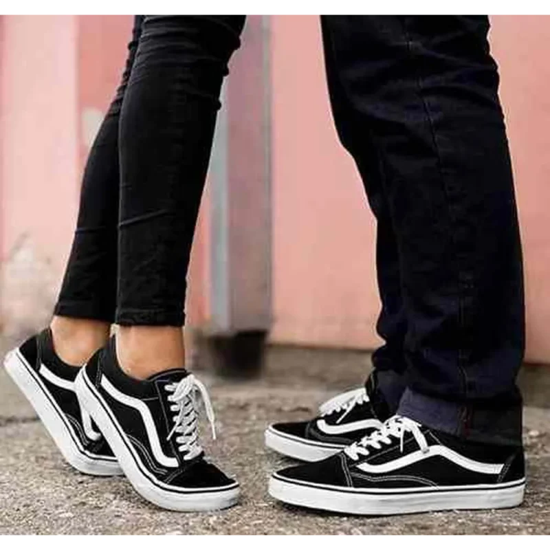 Premium Vans Old Skool Black White Shoes For Men (BME76)
