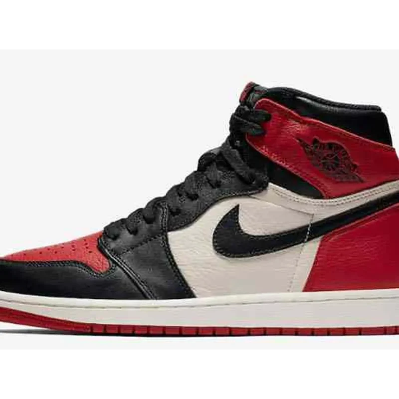 Premium Nike Air Jordan Retro 1 Bred Toe High Shoes For Men (BME81)