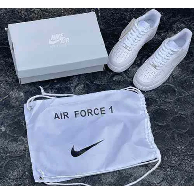 Premium Nike Air Force 1 White With Dust Bag Shoes For Men (BME90)