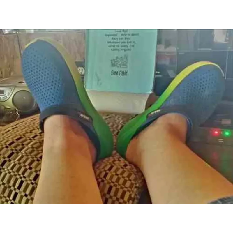 Premium Crocs Lite Ride Blue Multis For Men (BME91)