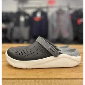 Premium Crocs Lite Ride Black White For Men (BME136)