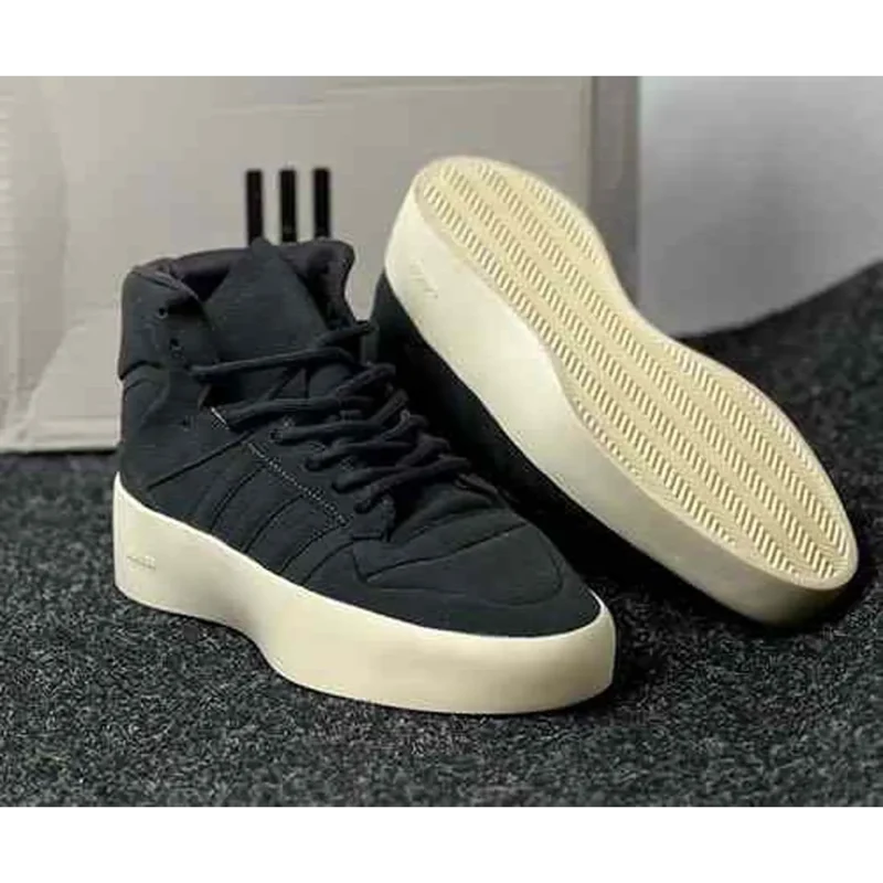 Premium Adidas X Fear Of God Black High Shoes For Men (BME142)