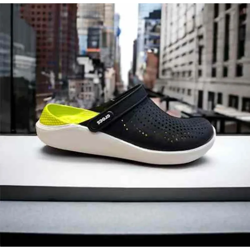 Premium Crocs Lite Ride Black Neon For Men (BME144)