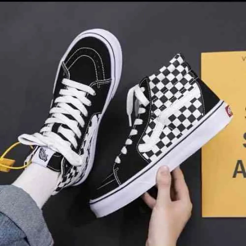 Premium Vans Checkboard Long Shoes For Men (BME153)