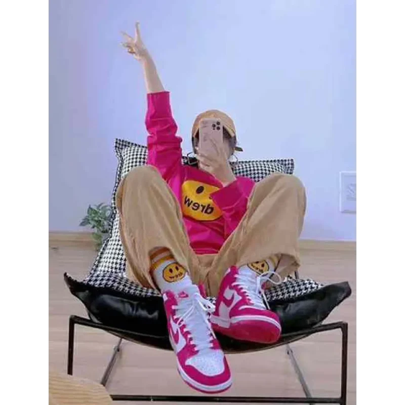 Imported Nike Sb Dunk High Pink Shoes For Women (BME197)