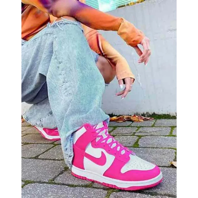Imported Nike Sb Dunk High Pink Shoes For Women (BME197)