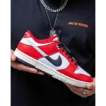 Stylish Nike Sb Dunk Low Chicago Split Red Shoes For Men (BME194)