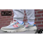 Stylish Kith X New Balance 990 V6 Madison Square Garden Cream Shoes For Men (BME231)