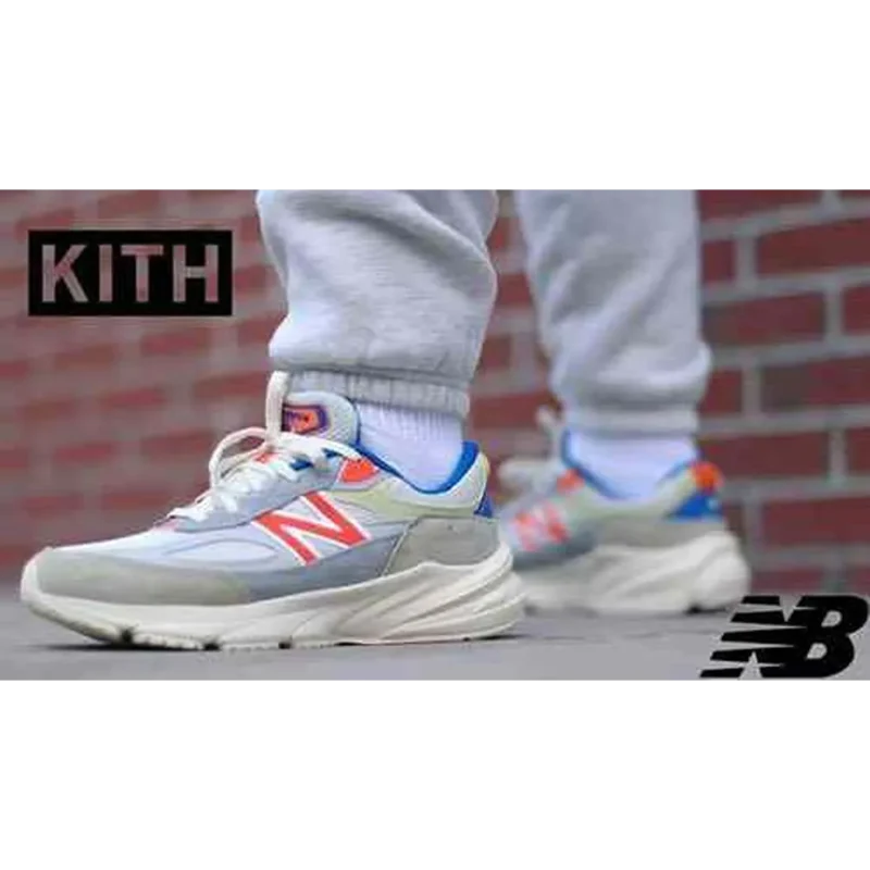 Stylish Kith X New Balance 990 V6 Madison Square Garden Cream Shoes For Men (BME231)