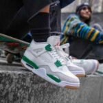 Stylish Air Jordan Retro 4 Pine Green Shoes For Men (BME239)