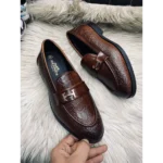 Stylish Hermes Leather Moccasins For Men (SIS319)