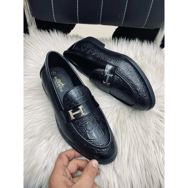 Stylish Hermes Leather Moccasins For Men (SIS321)