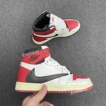 Classy Air Jordan Retro 1 High X Fragment Red White Shoes For Men (SHI191)