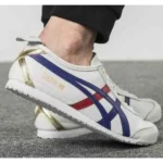 Classy Ontisuka Tiger Mexico 66 White Blue Shoes For Men (SHI194)