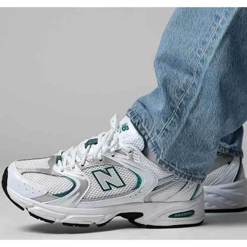 Classy New Balance 530 White Green Shoes For Men (SHI223)