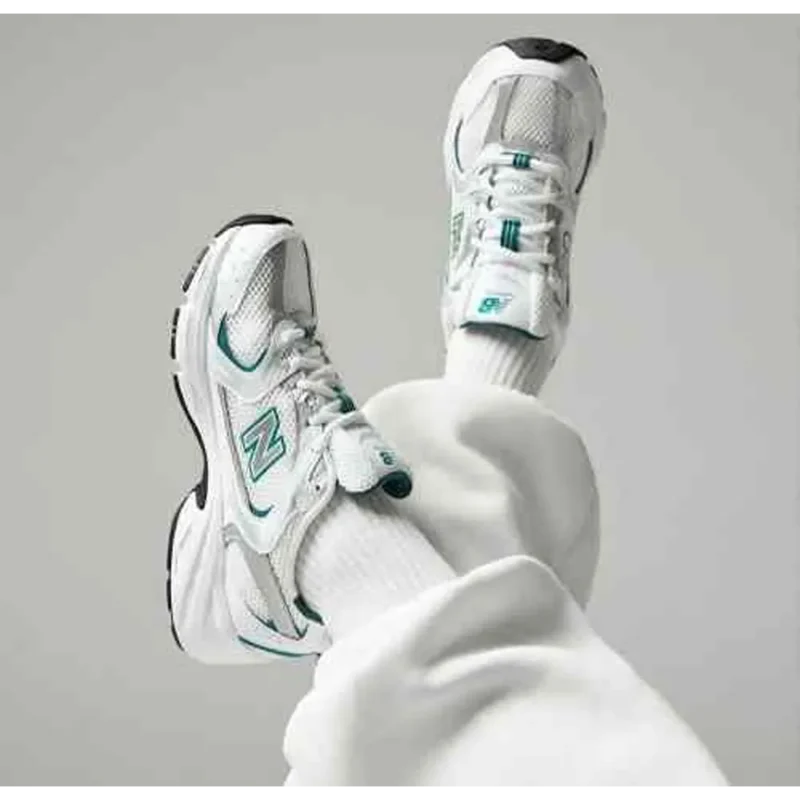 Classy New Balance 530 White Green Shoes For Men (SHI223)