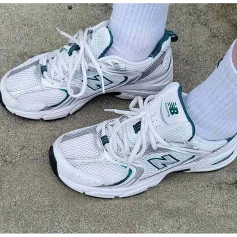 Classy New Balance 530 White Green Shoes For Men (SHI223)