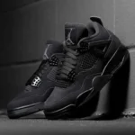 Classy Jordan Retro 4 Black Cat Shoes For Men (SHI243)