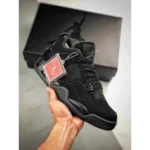 Classy Jordan Retro 4 Black Cat Shoes For Men (SHI243)