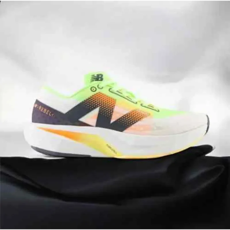 Premium New Balance Fuelcell Rebel V4 White Neon Shoes For Men (SHI485)