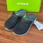Premium Crocs Lite Ride 360 Black Grey Clogs For Men (SHI507)