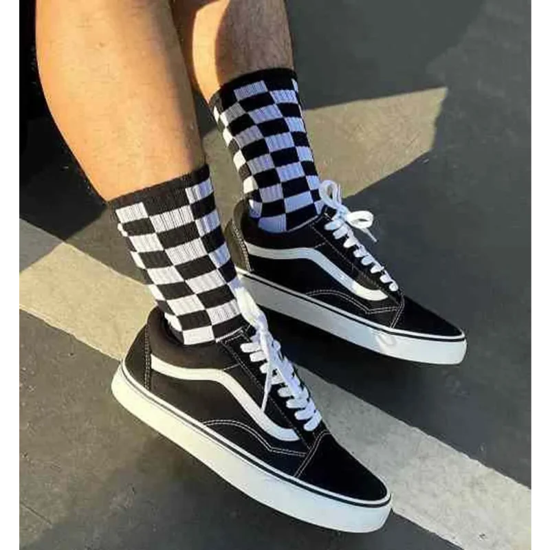 Premium Vans Old Skool Black White Shoes For Men (SHI508)