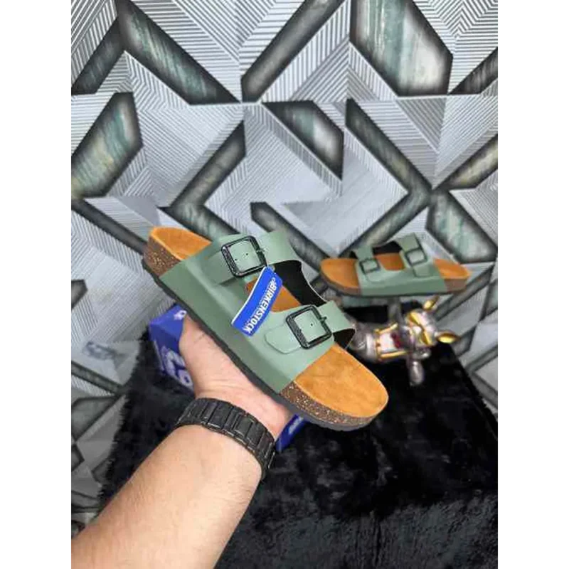 Premium Birkenstock Arizona Green Suede For Men (SNC535)