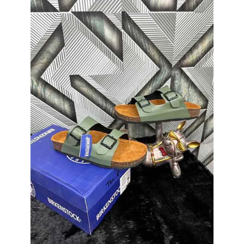 Premium Birkenstock Arizona Green Suede For Men (SNC535)