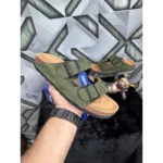 Premium Birkenstock Arizona Olive Suede For Men (SNC542)