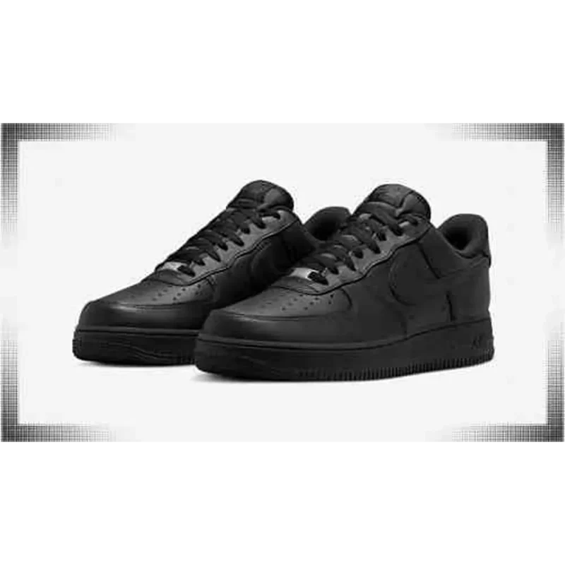 Premium Nike Air Force 1 Low All Black Shoes For Men (SNC555)