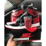 Premium Nike Jordan Retro 1 Bred Patant Surplus Shoes For Men (BSF1273)