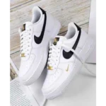 Classy Nike Air Force 1 Gold Mini Swoosh Shoes For Men (SP200)