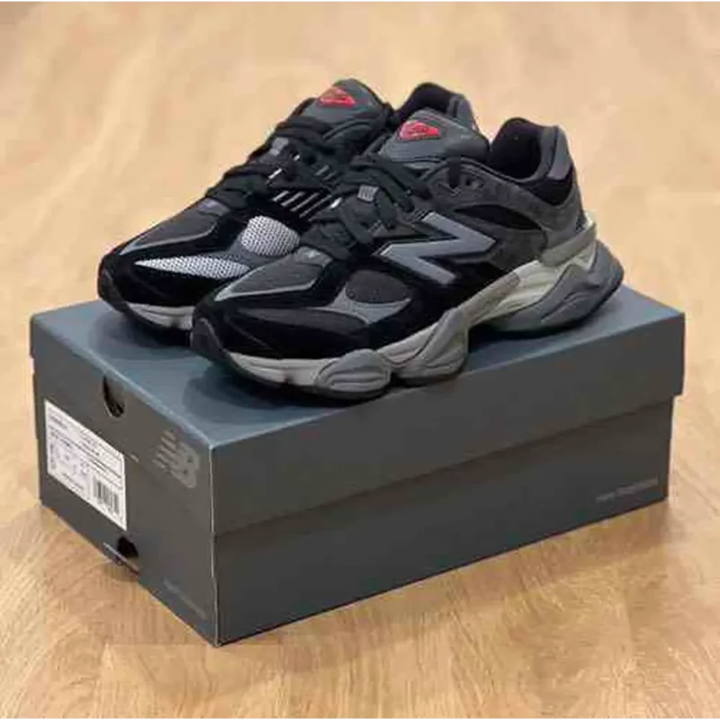 Classy New Balance 9060 Black Castlerock Shoes For Men (SP205)