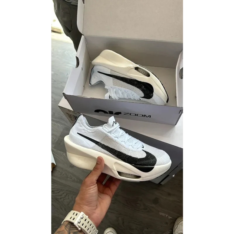 Classy Nike Air Zoom Alphafly Next White Black Shoes For Men (S1H74)