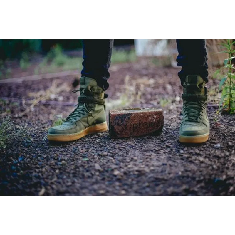 Classy Nike Air Force 1 Sfl Military Green Shoes For Men (BSF1583)