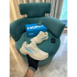 Classy Hoka Mach X Cream Shoes For Men (LAZ1681)