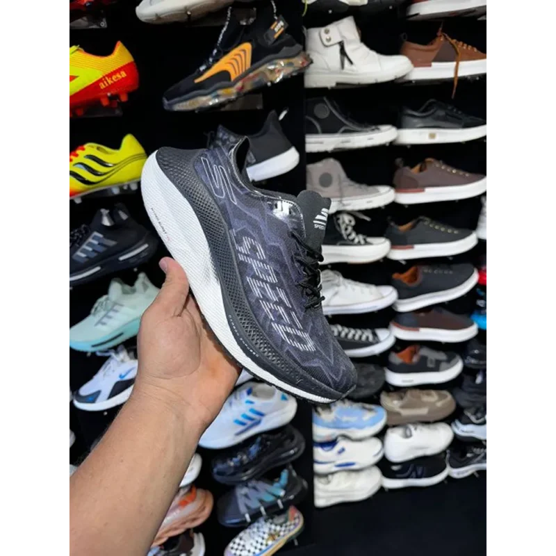 Trendy Skechers Go Run Speed Beast Black Shoes For Men (SFS1577)