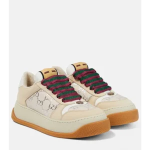 Premium Gucci Screener Gg Leather Trimmed Canvas Shoes For Men (SFS1611)