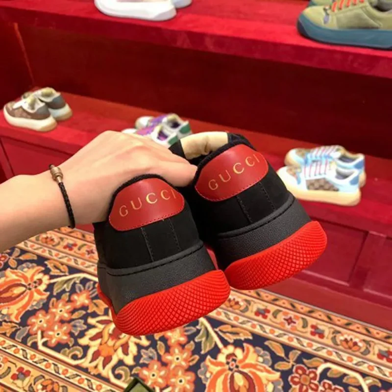 Premium Gucci Screener Gg Leather Trimmed Canvas Shoes For Men (SFS1612)